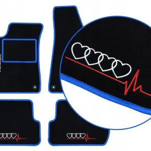 DYWANIKI SAMOCHODOWE AUDI TT 8S (2014-...) 4 HAFTY, NIEBIESKIE Zwrot pieniędzy