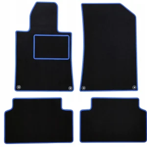 Nowość CZARNE DYWANIKI RENAULT ARKANA (2021-...) NIEBIESKA LAMÓWKA | ST