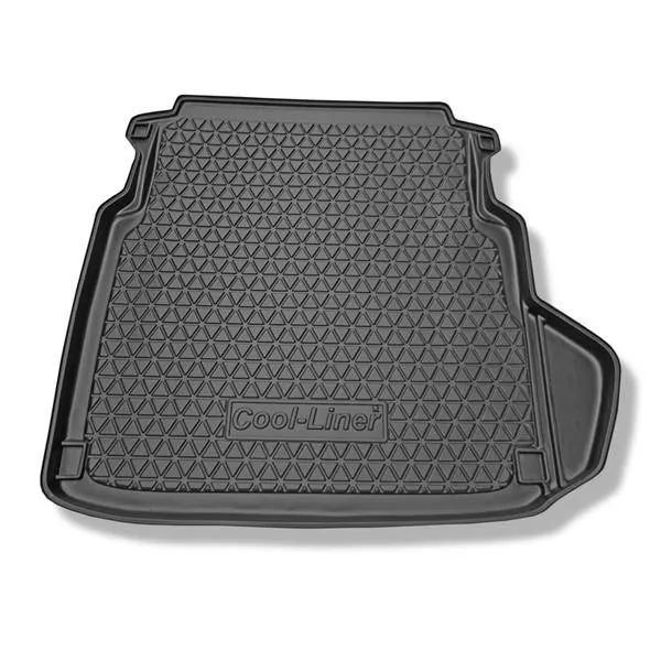 Mata do bagażnika do Mercedes-Benz Klasa E W211 Limuzyna (2002-02.2009) - antypoślizgowa - samochodowy dywanik bagażnika - Aristar - Cool liner - bez lewej wnęki; prawa wnęka usuwalna Autentyczny
