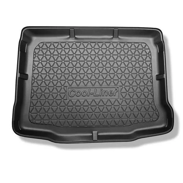 Wysoka jakość Mata do bagażnika do Skoda Yeti SUV (06.2009-11.2017) - antypoślizgowa - samochodowy dywanik bagażnika - Aristar - Cool liner - dolny bagażnik; z kołem dojazdowym lub zestawem naprawczym