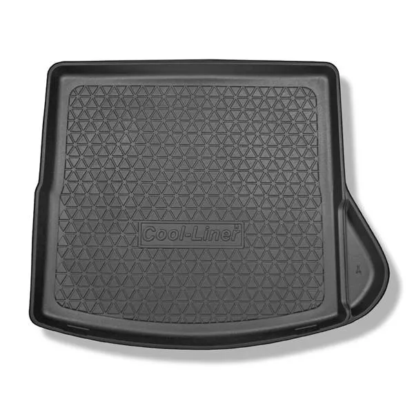 Mata do bagażnika do Mercedes-Benz CLA C117 Shooting Brake (01.2015-08.2019) - antypoślizgowa - samochodowy dywanik bagażnika - Aristar - Cool liner - prawa wnęka usuwalna w modelach z boczną siatką Niska cena