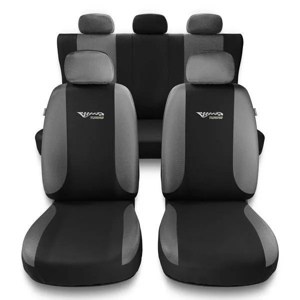 Bezpieczna płatność Uniwersalne pokrowce samochodowe do Mitsubishi Space Star (2014-....) - pokrowce na fotele - Auto-Dekor - Tuning - srebrny