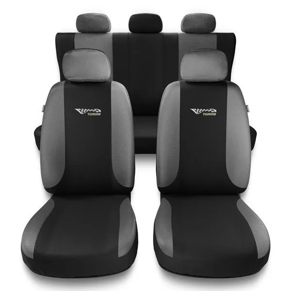 Zwrot pieniędzy Uniwersalne pokrowce samochodowe do Opel Antara (2006-2015) - pokrowce na fotele - Auto-Dekor - Tuning - srebrny