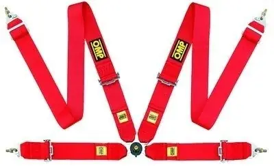 Nowość OMP Harness 801 °F Czerwony Unique DA801F61