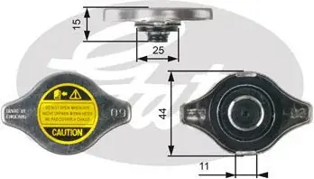 GATES Korek, chłodnica RC127 Tani
