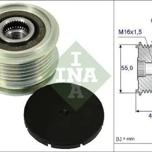 INA Alternator - sprzęgło jednokierunkowe 535 0012 10 Rabat