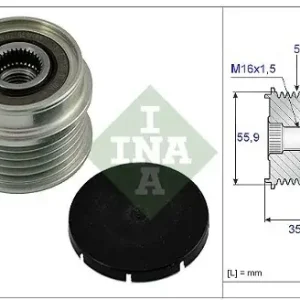 Darmowa dostawa INA Sprzęgło jednokierunkowe alternatora INA 535 0005 10