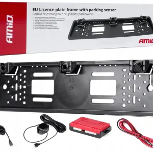 3x Czujniki Parkowania Cofania W Ramce Rejestracyjnej Centralka Buzzer Wyprzedaż
