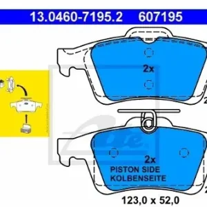 ATE Klocki hamulcowe - komplet 13.0460-7195.2 Wyprzedaż