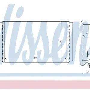 Premium NISSENS Wymiennik ciepła, ogrzewanie wnętrza 73964