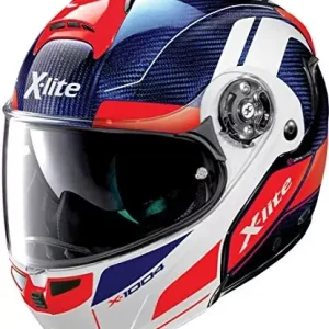 X-Lite X-1004 ULTRA CHARISMA CARBON TINTE BLUE GLOSSY WHITE CHIN GUARD S Oferta limitowana