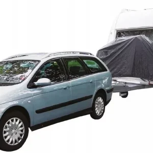 Zwrot pieniędzy Cartrend 10164 Caravan pokrowiec ochronny na rower, montaż dyszla, 1 szt. osłona na rower, pokrowiec na rower, kemping, akcesoria kempingowe, kampery