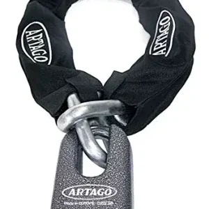 Artago 69T150 Blokada łańcucha Motocykl, podwójna funkcja, maksymalne bezpieczeństwo BUNKER SELECTION, homologacja CLASSE SRA i Sold Secure Gold, ø15 Oferta limitowana
