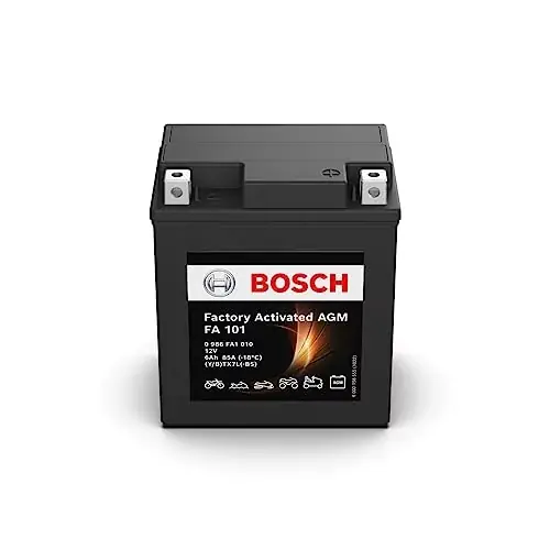 Bosch 0986FA1010 akumulator motocyklowy 6 Ah 100 A technologia żelowa, akumulator rozruchowy w jakości oryginalnego wyposażenia, odporny na cykle przechowywania, nie wymaga konserwacji, czarny Kup teraz