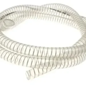 Premium Unbekannt Wąż płynu chłodzącego Motoforce, przezroczysty, ze stalową spiralą, d=12x18mm, 1 metr (do silnika Piaggio) MF48.00112
