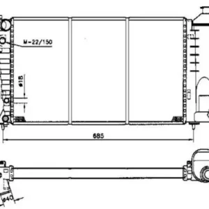 NRF Chłodnica, układ chłodzenia silnika NRF 58233 58233 Darmowa dostawa
