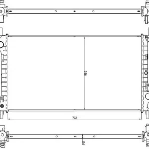 Tylko dziś NRF Chłodnica, układ chłodzenia silnika NRF 54756 54756