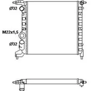 Popularny NRF Chłodnica, układ chłodzenia silnika NRF 58783 58783
