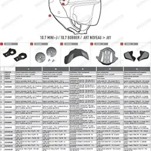 Givi Policzek poduszki z dwoma zatrzaskami od 2013 R., czarna, rozmiar 40 Z2255B56R Niska cena