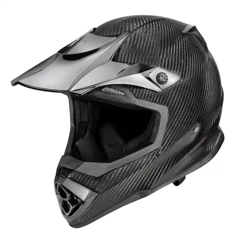 Kup teraz W-TEC Kask motocyklowy motocross downhill Crosscomp, połysk węgla, L (59-60) 22577-L-1
