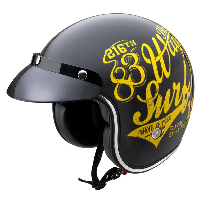Ostatnia szansa W-TEC Kask motocyklowy otwarty Café Racer, Wielka gwiazda, XS (53-54) 22433-XS-3