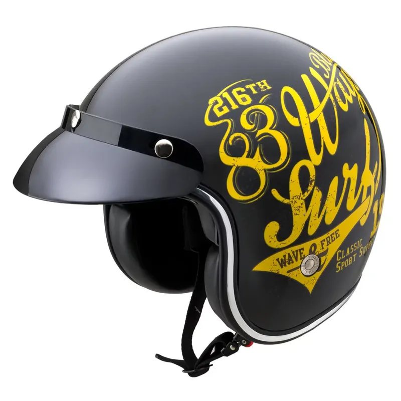 Zamów teraz W-TEC Kask motocyklowy otwarty Café Racer, Wielka gwiazda, XL (61-62) 22433-XL-3