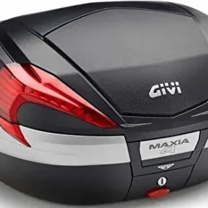 Najlepsza cena Givi V56NN Maxia 4 Monokey Topcase o wyglądzie włókna węglowego czerwone reflektory V56NN