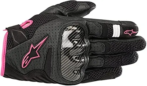 Rabat Rękawice motocyklowe Alpinestars Stella Smx-1 Air V2 Gloves Black Fuchsia, czarne/fuksja, XL