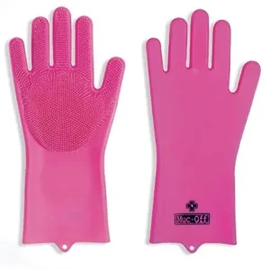 Autentyczny Muc-Off rękawice do głębokiego szorowania, duże - wielokrotnego użytku, wodoodporne silikonowe rękawiczki do czyszczenia rowerów i motocykli - odporne na wysokie temperatury i nie zawierają BPA