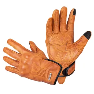 Niska cena W-TEC Skórzane rękawice motocyklowe W-TEC Dahmer, Jasno-brązowy, XL 20499-XL-2