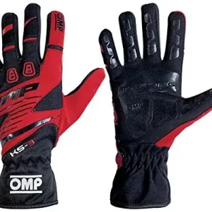Tylko dziś OMP kart rękawice KS-3 my2018, s, czarny / czerwony OMPKK02743E060S