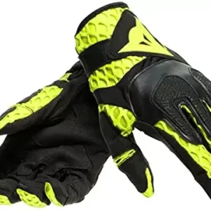 Bezpieczna płatność DAINESE AIR-MAZE UNISEX GLOVES BLACK FLUO-YELLOW S