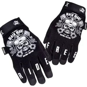 Promocja W-TEC RĘKAWICE MOTOCYKLOWE PISTON SKULL ROZM 4XL CZARN W-TEC