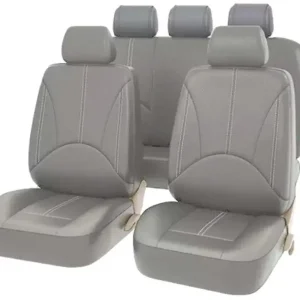 Szybka dostawa ZESTAW POKROWCÓW SAMOCHODOWYCH Skóra Ekologiczna szary AG338G