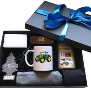 Zestaw prezent kubek box dla rolnika kierowcy JOHN DEER gadżety traktor Kup teraz