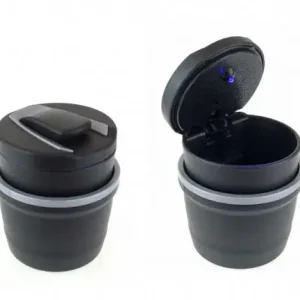 Autentyczny AMiO Popielniczka samochodowa uniwersalna, podświetlana AMI-02168