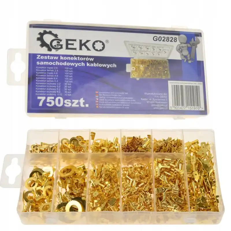 Wyprzedaż Zestaw Konektorów Kablowych Konektory Wsuwki 750El