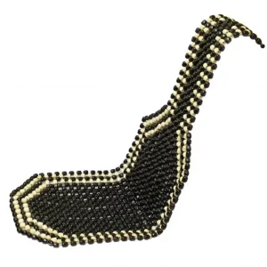 Ostatnia szansa AMiO 01123 Mata na fotel koralikowa długa ciemna