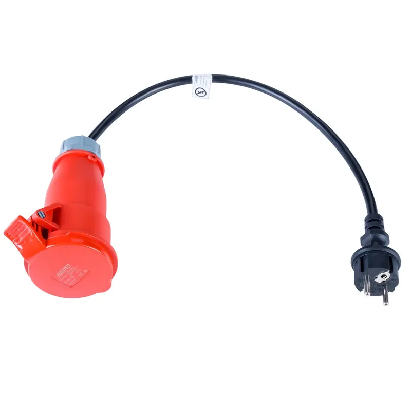 Adapter CEE 5-pin / CEE 7/7 16A Schuko Akyga AK-SC-E06 kabel 50cm ładowarki Promocja