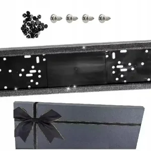 Autentyczny RAMKA TABLICY REJESTRACYJNEJ Z DIAMENCIKAMI PREZENT DLA DZIEWCZYNY