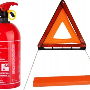 Zestaw bezpieczeństwa do auta Gaśnica i Trójkąt Wysoka jakość