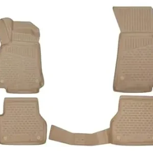 Premium Element Dokładnie dopasowane dywaniki gumowe premium 3D pasujące do Mazda CX-7 (I), 2007-2009, 4-częściowy (beżowe)