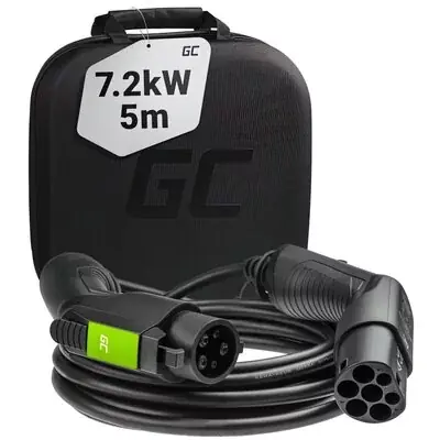 Darmowa dostawa Green Cell Kabel GC EV Type 1 7.2kW 32A 5m do ładowania samochodów elektrycznych EV EV20