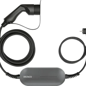 Kabel do ładowania samochodów Deltaco E-Charge cable Mode2, Schuko - type 2, 8A, 1.5+4M / EV-1231 Promocja
