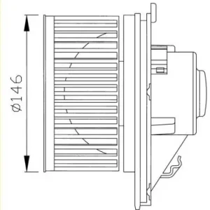 NRF Silnik elektryczny, dmuchawa wnętrza 34066 Niska cena