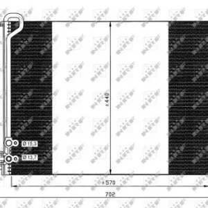 Oryginalny NRF Skraplacz, klimatyzacja 35614