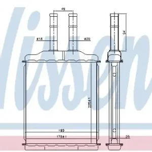 Promocja NISSENS Wymiennik ciepła, ogrzewanie wnętrza 76505