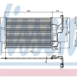 NISSENS Skraplacz, klimatyzacja 94902 Popularny