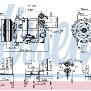 NISSENS Kompresor klimatyzacji NISSENS 89309 Niska cena