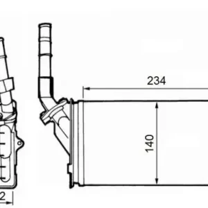 NRF Wymiennik ciepła, ogrzewanie wnętrza 58643 Promocja